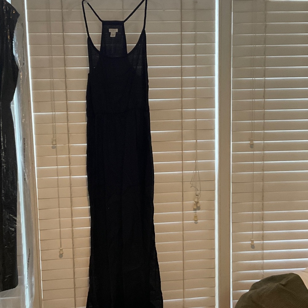 J. Crew Elegant Black Maxi Dress